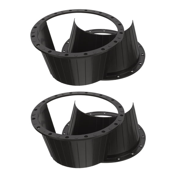 BESTYASH 4Pcs Black Speaker Adapter Spacer Rings Waterproof Design for Car Door Speaker Protection