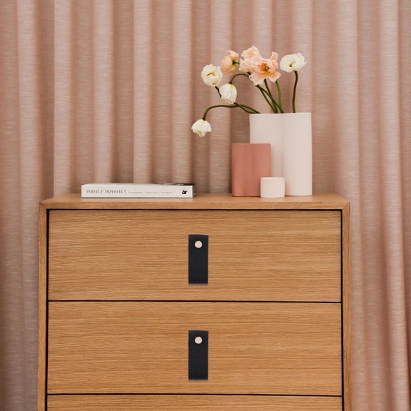 BESTYASH 4Pcs Cabinet Pulls Black Wear Resistant Door Handles for Kitchen Furniture