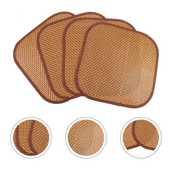 BESTYASH 4Pcs Chocolate Cooling Grass Mat for Pets Edible Rabbit Bunny Small Animal Bedding