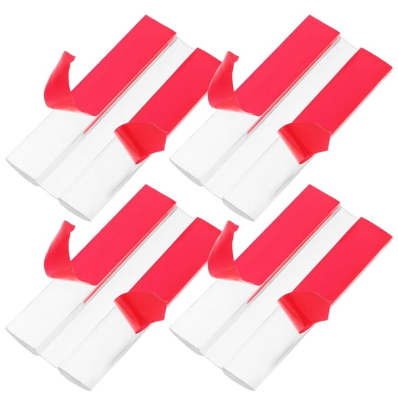 BESTYASH 4Pcs Clear Acrylic Hinges Self Adhesive for DIY Doors Windows Cabinet Hardware
