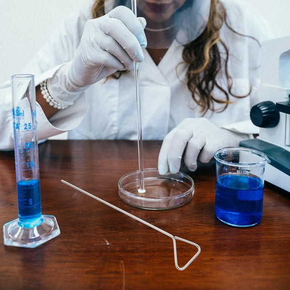 BESTYASH 4Pcs Compact Metal Cell Spreading Tools Stainless Steel Triangle Shape for Laboratory Applications