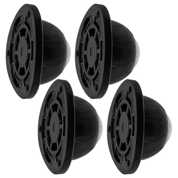 BESTYASH 4Pcs Compact Self Adhesive Caster Wheels for Boxes Cabinets Black Wear Resistant