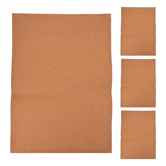 BESTYASH 4-Pack Light Brown Cork Shelf Liners for Drawers Non- Cushioning with Shock Absorption