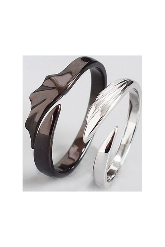 4Pcs Mens Jewelry Rings Angel Rings Adjustable Minimalist Style