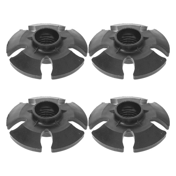 BESTYASH 4Pcs Replacement Black Rubber Tips for Hiking Pole with Mud and Snow Blocker