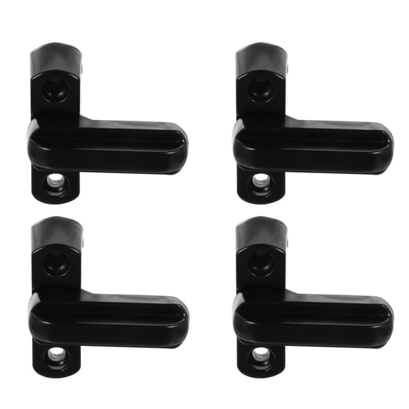 BESTYASH 4Pcs Easy Install Black Window Lock T Shaped Sash for Upvc Doors