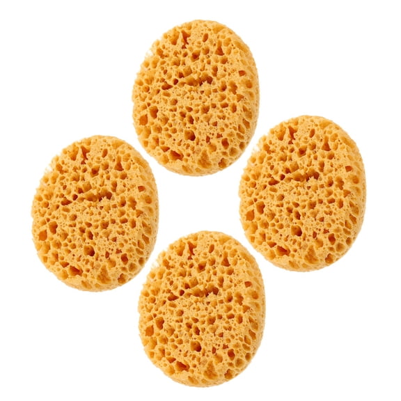 BESTYASH 4Pcs Portable Khaki Texture Sponge for Painting Ceiling and Wall Texturing