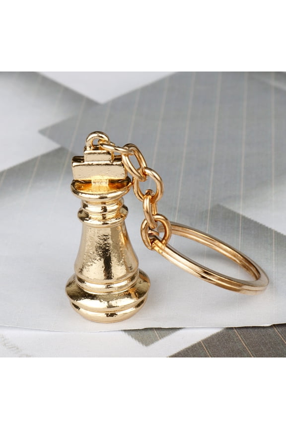 4Pcs Elegant Alloy Chess Key Chain for Chess Lovers with Safe Lead and Nickel Free Material