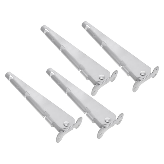 BESTYASH 4Pcs Fence Post Extender Bracket Plated Silver Galvanized Steel for Outdoor Privacy Fence
