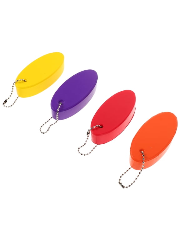 4-Pack Floating Boat Key Float Keychains for Water Sports, Outdoor Activities, and Easy Key Retrieval