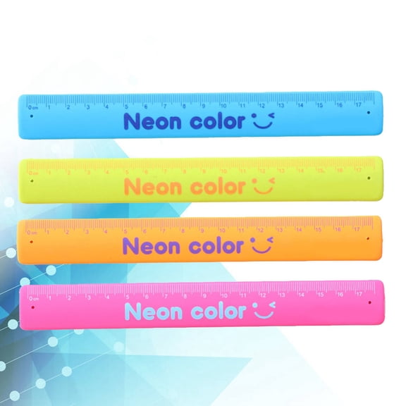 BESTYASH 4-Pack Folding Silicone Measuring Bracelets in Assorted Colors, Flexible and Portable Ruler Tools for Easy Measurement