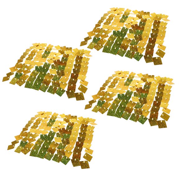 BESTYASH 4Pcs Golden Glitter Wall Background For Party Wedding Decorative Backdrop Panels