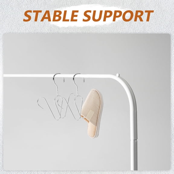 BESTYASH 4Pcs Hanging Shoe Rack for Home Use Stainless Steel Shoe Drying Hooks with Double Hooks