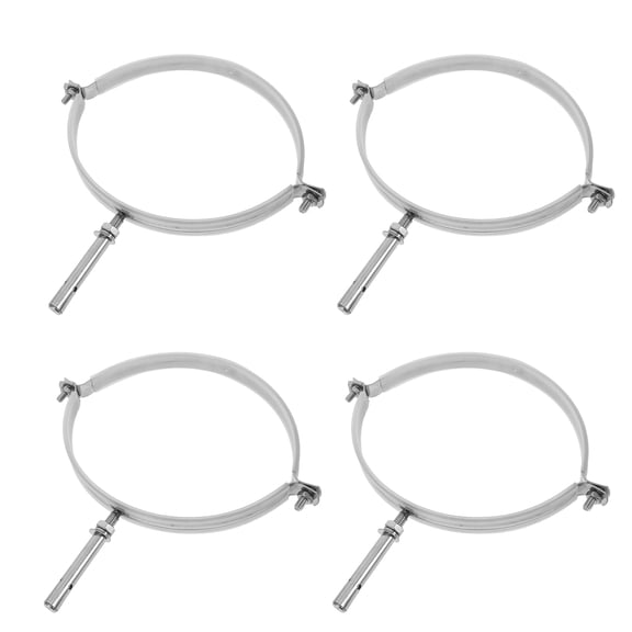 BESTYASH 4Pcs Heavy Duty Stainless Steel Pipe Mounting Brackets for Chimney Support Ventilation and Pipes