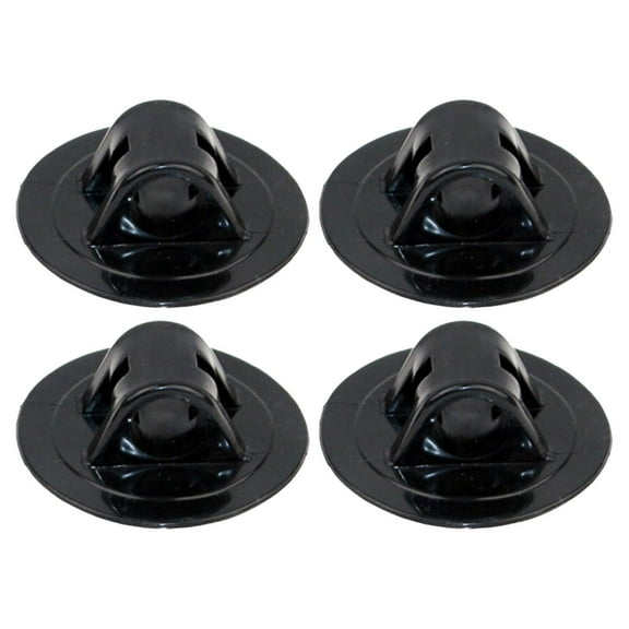BESTYASH 4Pcs Inflatable Boat Motor Mount Black PVC Lightweight Easy Install Adjustable Angle