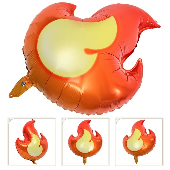 BESTYASH 4Pcs Inflatable Flame Balloons Foil Balloons Decorations for Birthday Party and Wedding