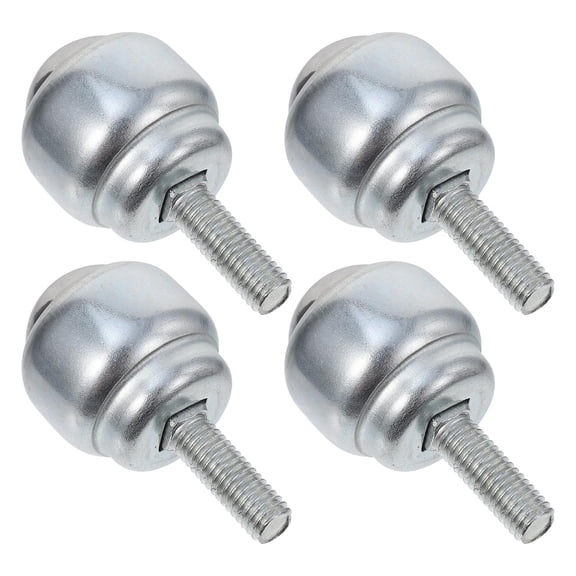 BESTYASH 4Pcs Metal Furniture Casters Silver Carbon Steel Silent Operation Worktable Assembly