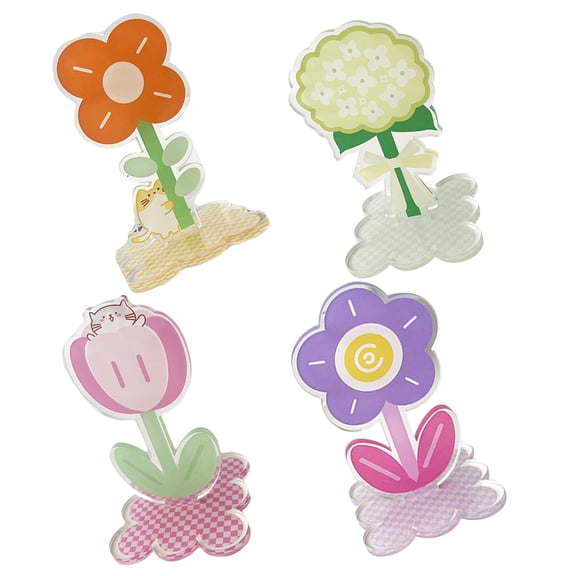 BESTYASH Desktop Note Holder Photo Display Clamps Assorted Color 4Pcs