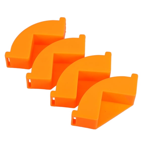 BESTYASH 4-Pack Orange Woodworking Corner Clamps 90 Degree Right Angle Positioning Squares for Cabinet and Furniture Assembly