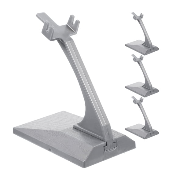 BESTYASH 4Pcs Plastic Aircraft Model Display Shelf with Strong Load Bearing Capacity Grey