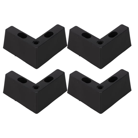 BESTYASH 4-Pack Plastic Furniture Legs for Sofa, Cabinet with Support and Floor Pads