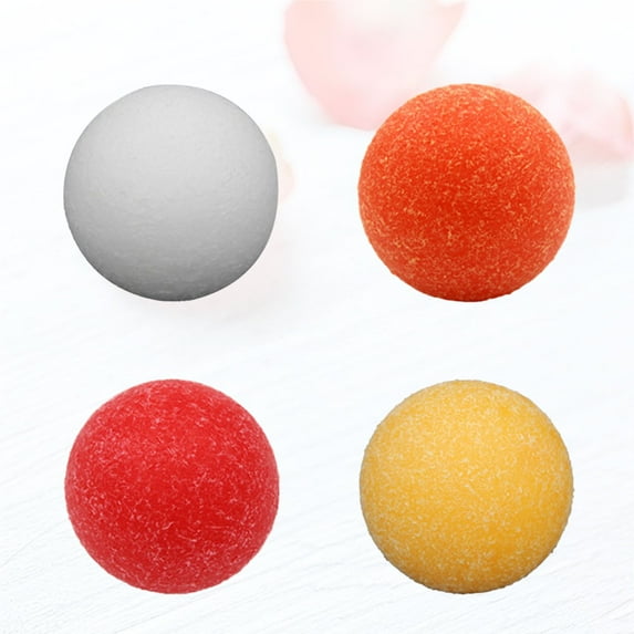 BESTYASH 4Pcs Plastic Replacement Footballs Red with Traditional Soccer Pattern for Foosball