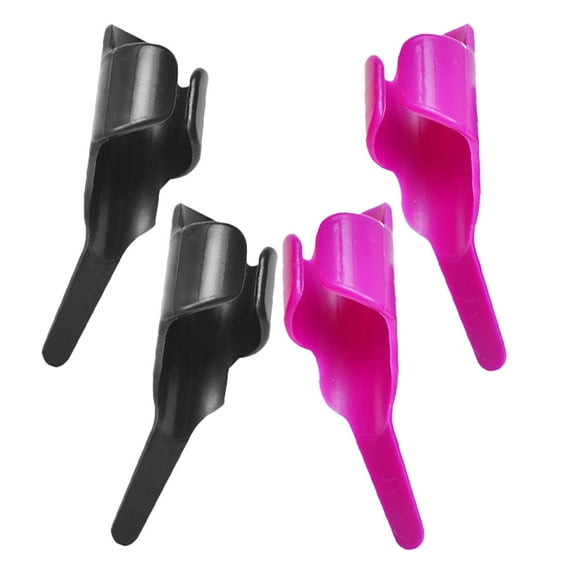 BESTYASH 4Pcs Plastic Sewing Fingerthing Pusher Tool for Precise Thread Control Assorted Colors Home Use