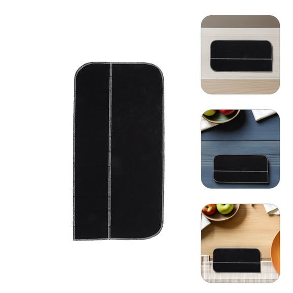 BESTYASH 4Pcs Anti Tarnish Bags for Silverware Black Felt Storage Pouch for Kitchen Cutlery Organizer