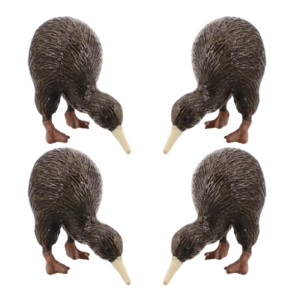 BESTYASH Set of 4 Realistic Resin Bird Figurines, Decorative Artificial Bird Models for Home and Office Display