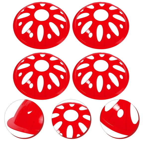 BESTYASH 4Pcs Red Soccer Training Discs for Agility and Football Obstacle Course Exercises
