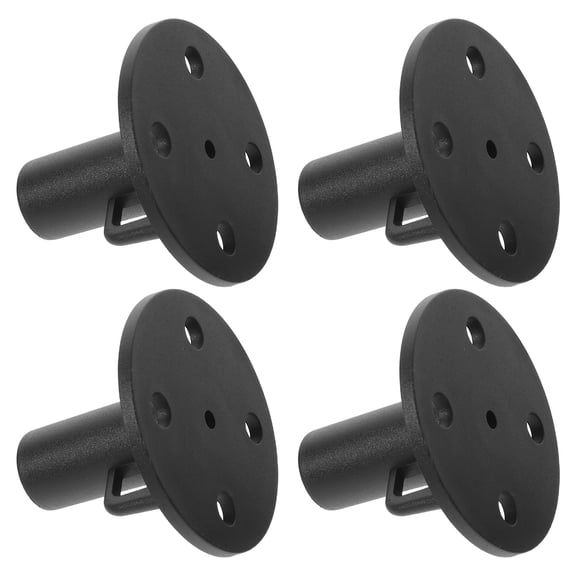 BESTYASH Weatherproof Black Nylon Tent Pole Base Easy Installation for Storage 4Pcs