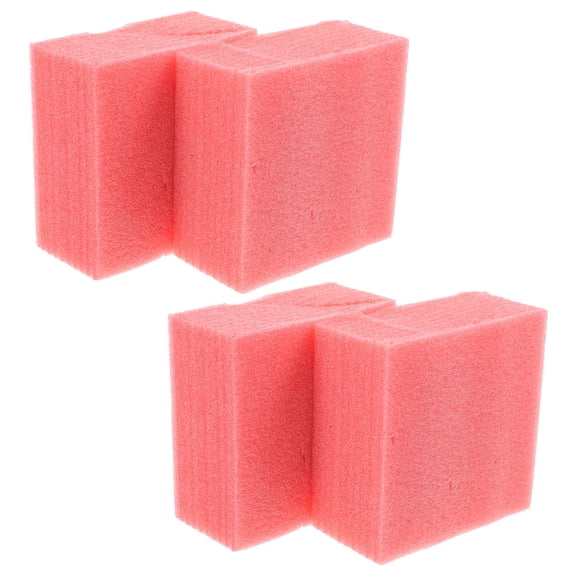 BESTYASH 4Pcs Reusable Red Floral Foam Blocks for Artificial Flowers and Wedding Decorations