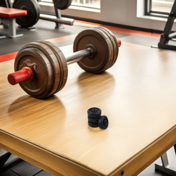 BESTYASH 4Pcs Replacement Roller Wheels for Fitness Equipment Gym Machine Parts Plastic Black