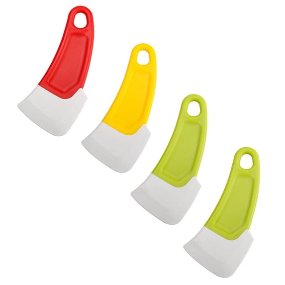 BESTYASH 4-Piece Silicone Kitchen Scraper Set for Grease and Dirt ...