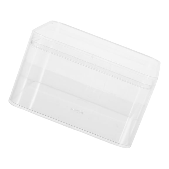 BESTYASH 4Pcs Clear Acrylic Cube Storage Bins with Lid for Desk Vanity Organization