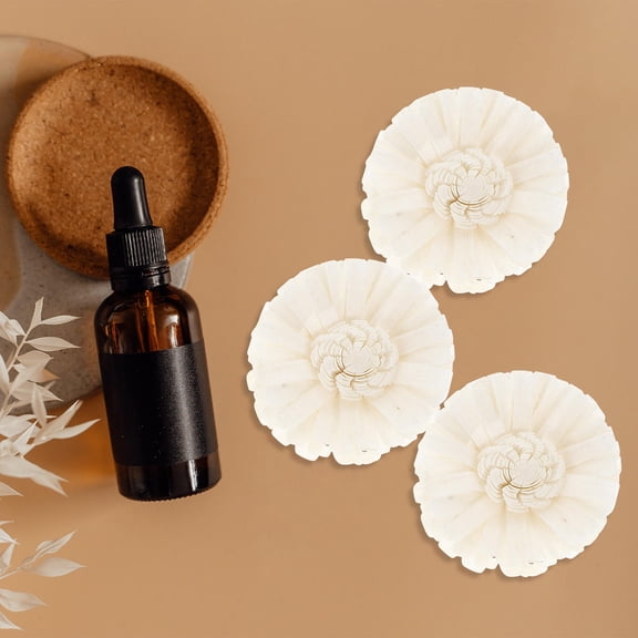 BESTYASH 4-Pack Small Flower Oil Diffusers for Desk and Home, Decor and Aromatherapy Crafts