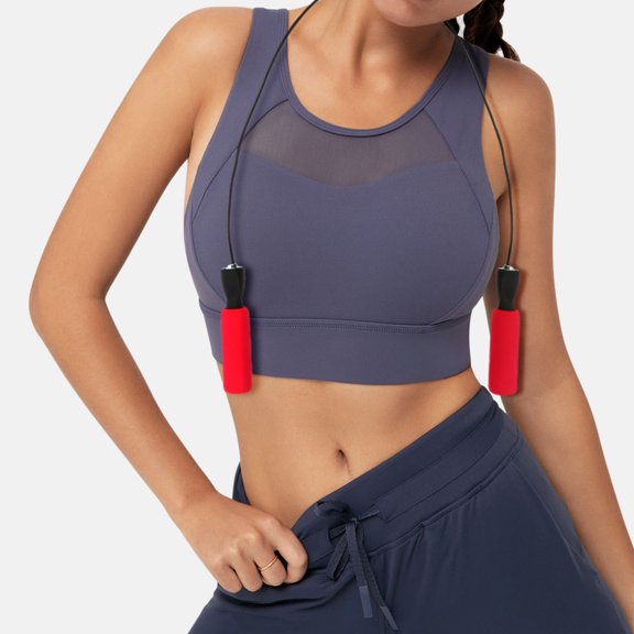 BESTYASH 4Pcs Sport Jump Rope with Soft Sponge Handle Portable Fitness Exercise Cable