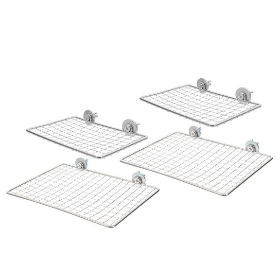 BESTYASH 4Pcs Stainless Steel Parrot Perch Stand Corner Platform for Bird Cage Home Use