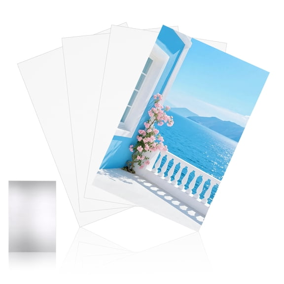 BESTYASH 4Pcs Sublimation Metal Blank Aluminum Plates Smooth Surface for Heat Transfer Printing