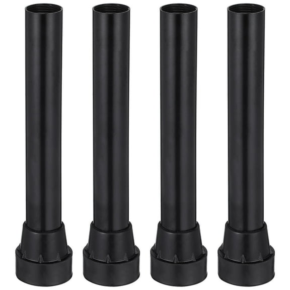 BESTYASH 4Pcs Trampoline Leg Replacement Stainless Steel Frame with Black Rubber Shock Absorbing Pad