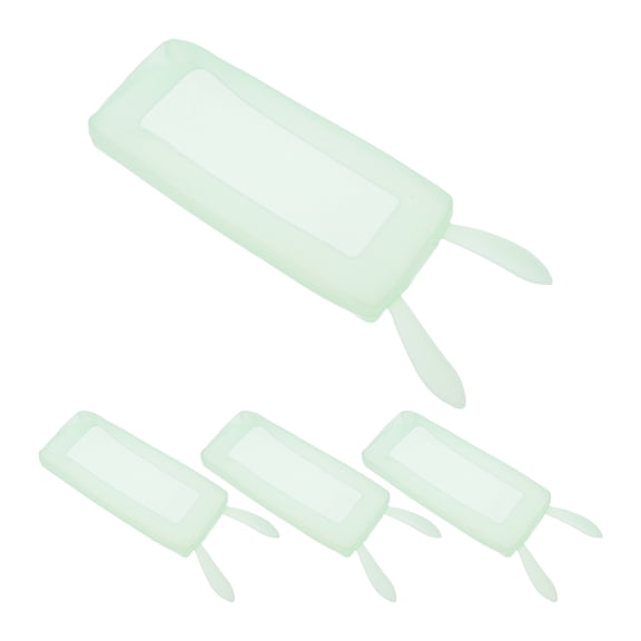 BESTYASH 4Pcs Transparent Silicone Remote Control Case with Bunny Ears Glow in The Dark Protective Cover for TV and Ac