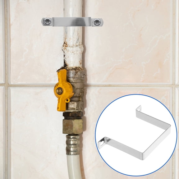 BESTYASH 4Pcs U Shaped Clamp Pipe Support Bracket U Bracket for Mounting Stainless Steel Outdoor Use