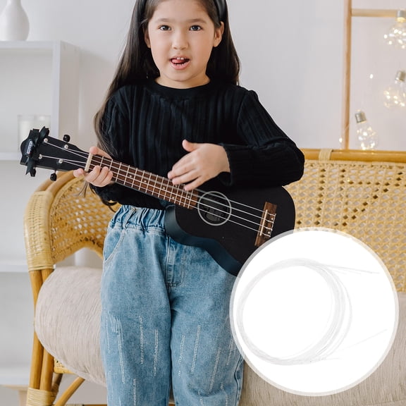 BESTYASH 4Pcs Ukulele Replacement Strings with Carbon for Wear-resistant Use