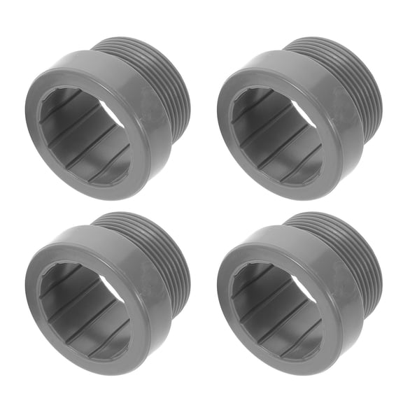 BESTYASH 4Pcs Umbrella Sleeve Stabilizer for Pool Dark Grey PP Material Secure Anti Sway Outdoor Patio Use