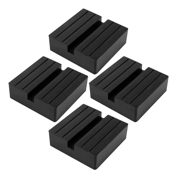 BESTYASH 4-Pack Universal Rubber Jack Lift Pads for Floor Jack with Easy Installation and