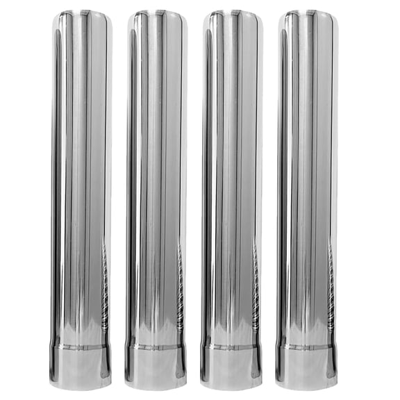 BESTYASH 4Pcs Universal Stainless Steel Chimney Pipe Set with Elbow Connector for Outdoor Stove System
