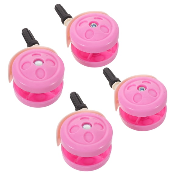 BESTYASH 4Pcs Walker Rollator Replacement Wheels Pink Smooth Swivel Quiet Durable Caster Wheels