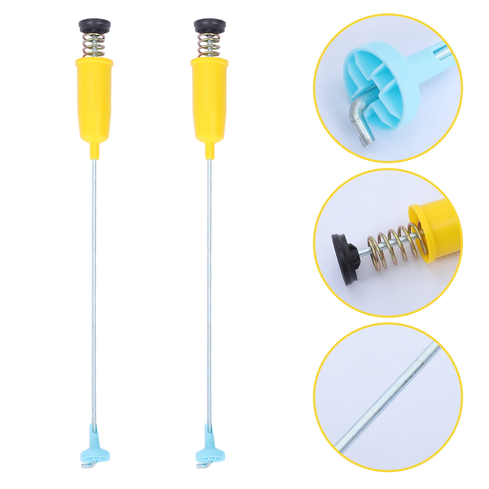BESTYASH 4-Pack Yellow Washer Suspension Rods Universal Washing Machine Stabilizer for Home Appliance Repair and Replacement