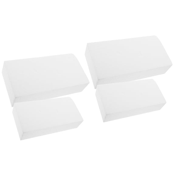 BESTYASH 4Pcs Craft Foam Blocks White for Painting Sculpting and Creative Projects