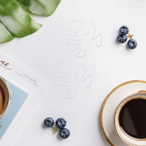 BESTYASH 4Pcs White Metal Monstera Plant Support Rings Reusable Stem Stabilizers for Gardening